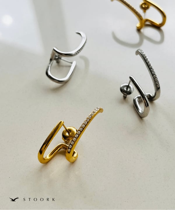 Zirconia Double Line Pierce - stoork