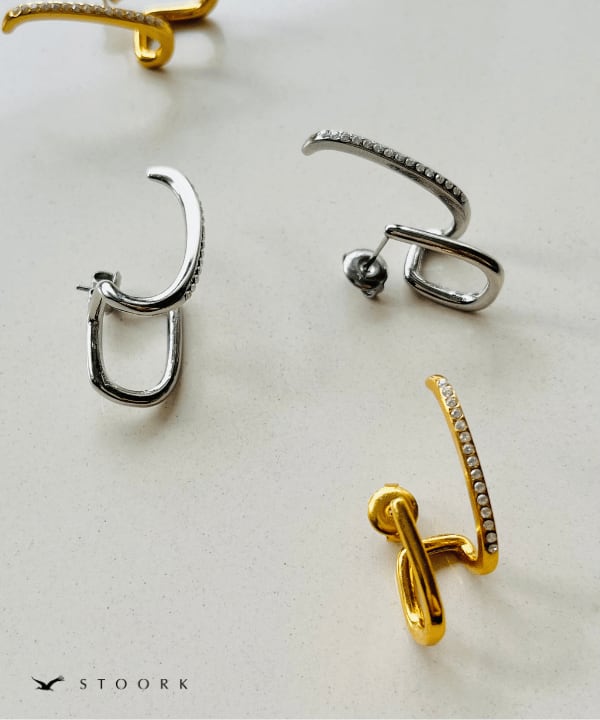 Zirconia Double Line Pierce - stoork