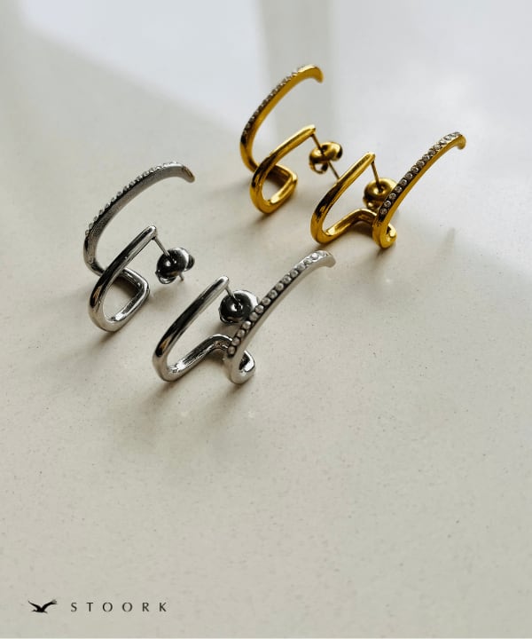 Zirconia Double Line Pierce - stoork