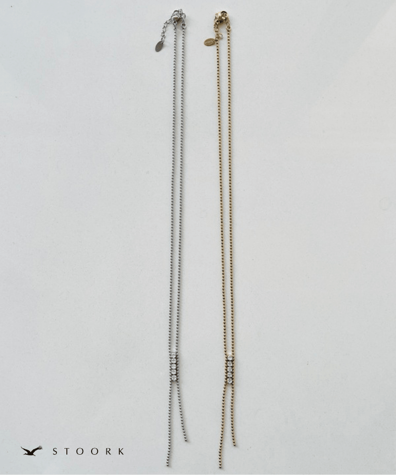 Zirconia Tie Necklace - stoork