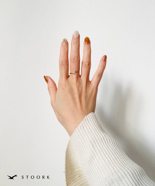 s925 Double Zirconia Ring