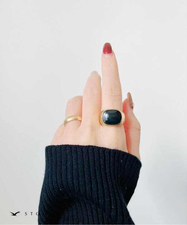 【再入荷】Square Top Ring