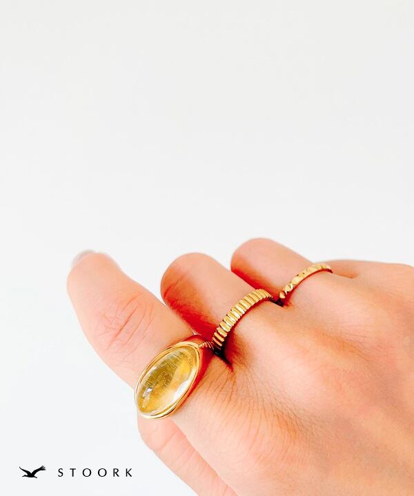 【再入荷】Clear Oval Ring