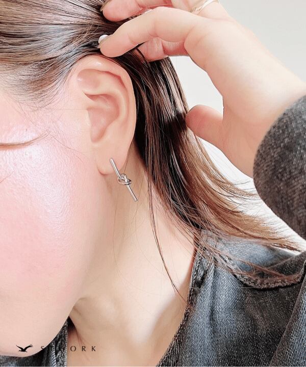 Knot Long Pierce | 金属アレルギー対応アクセサリー通販ショップ