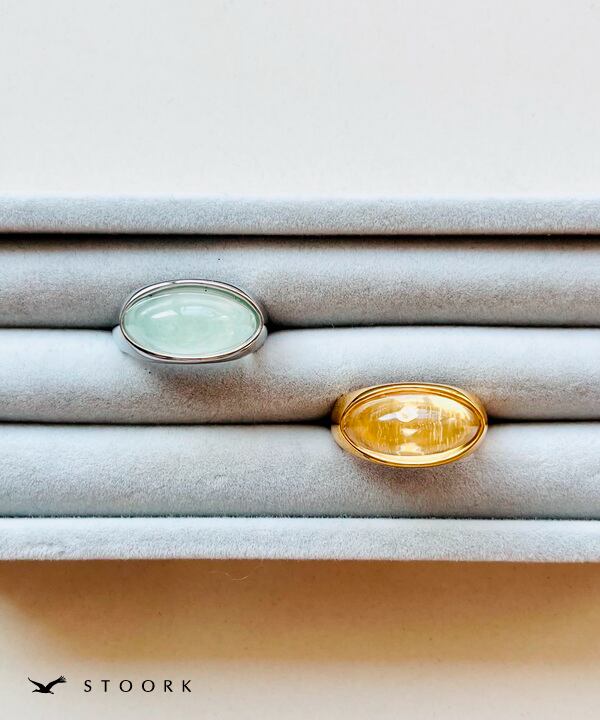 【再入荷】Clear Oval Ring