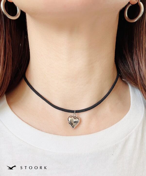 【再入荷】s925 Heart Choker