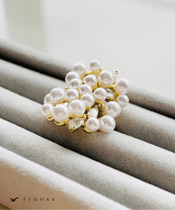 【再入荷】Volume Pearl Ring
