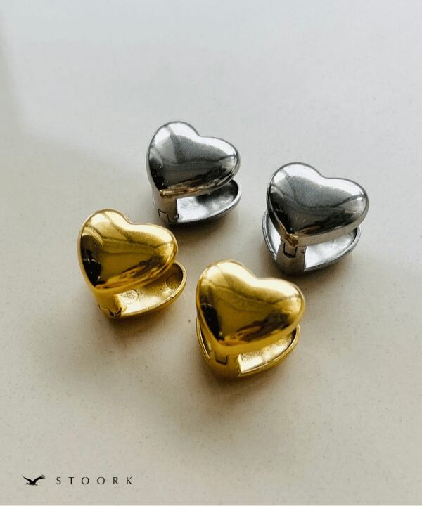 【再入荷】316L Heart Ball Pierce