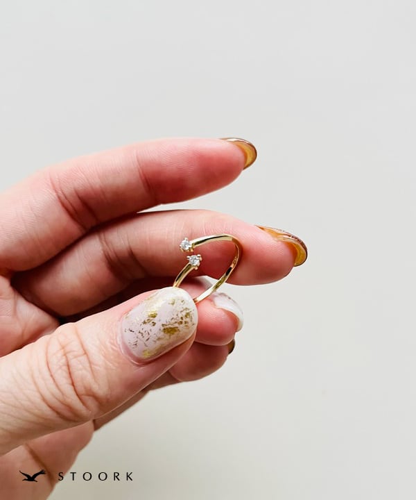 s925 Double Zirconia Ring