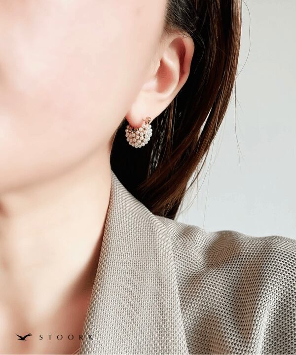 【再入荷】Basket Pearl Pierce