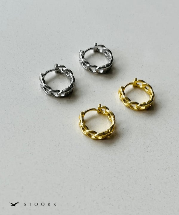 【再入荷】s925 Chain Hoop Pierce