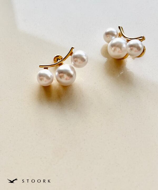 【再入荷】s925 3Pearl Pierce