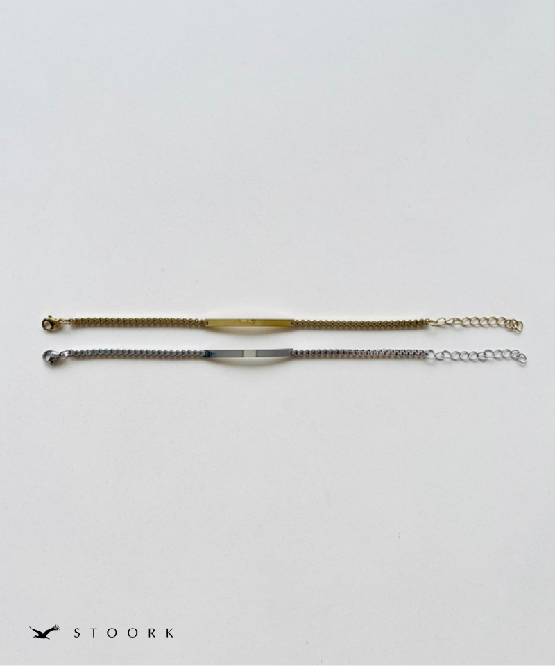 Plate Box Chain Bracelet