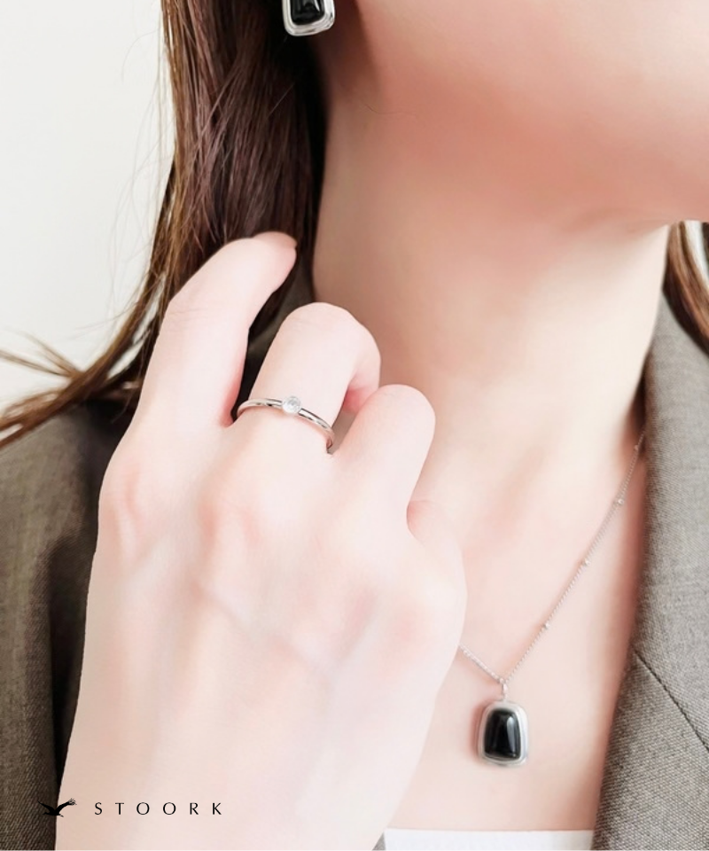 Solitaire Zircon Ring