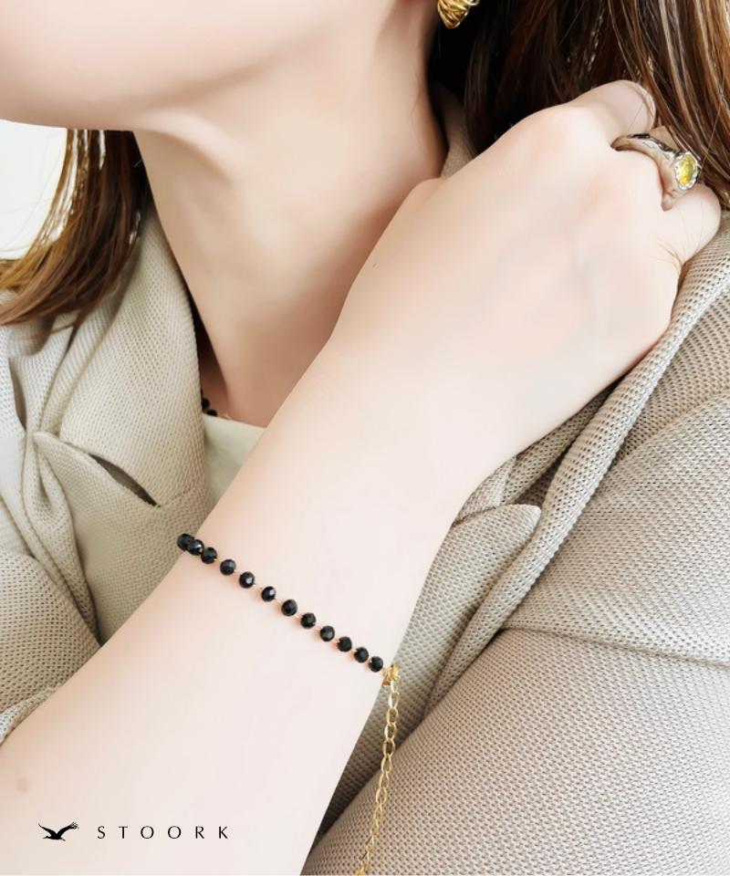 Tiny Black Beads Bracelet