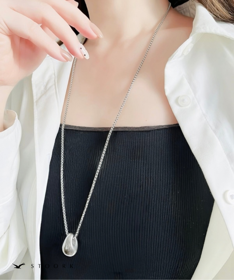 Volume Drop Long Necklace