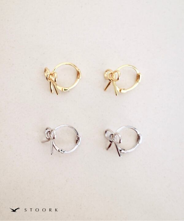 s925 Ribbon Hoop Pierce