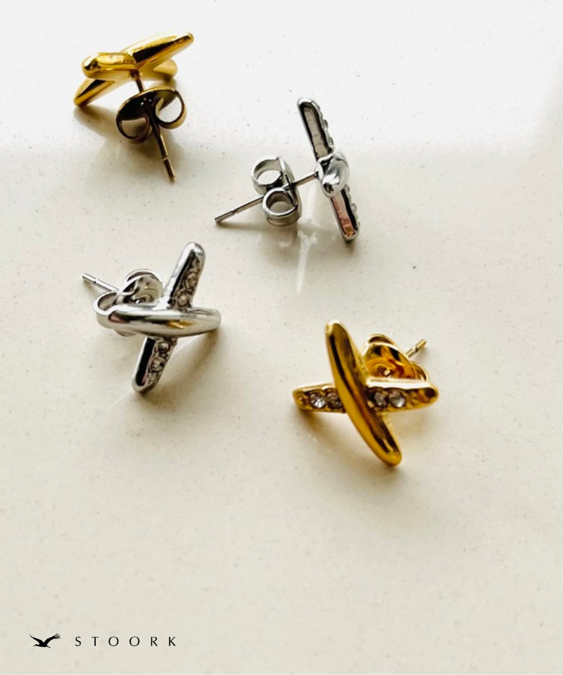 Cross Line Zircon Pierce