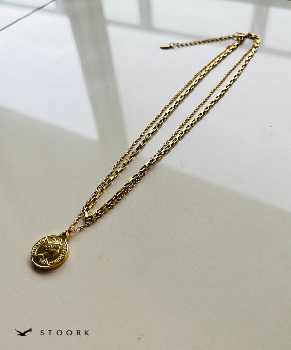【再入荷】Coin Double Necklace