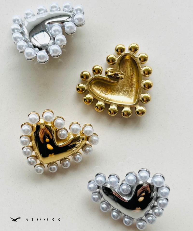 Pearl Frame Heart Pierce
