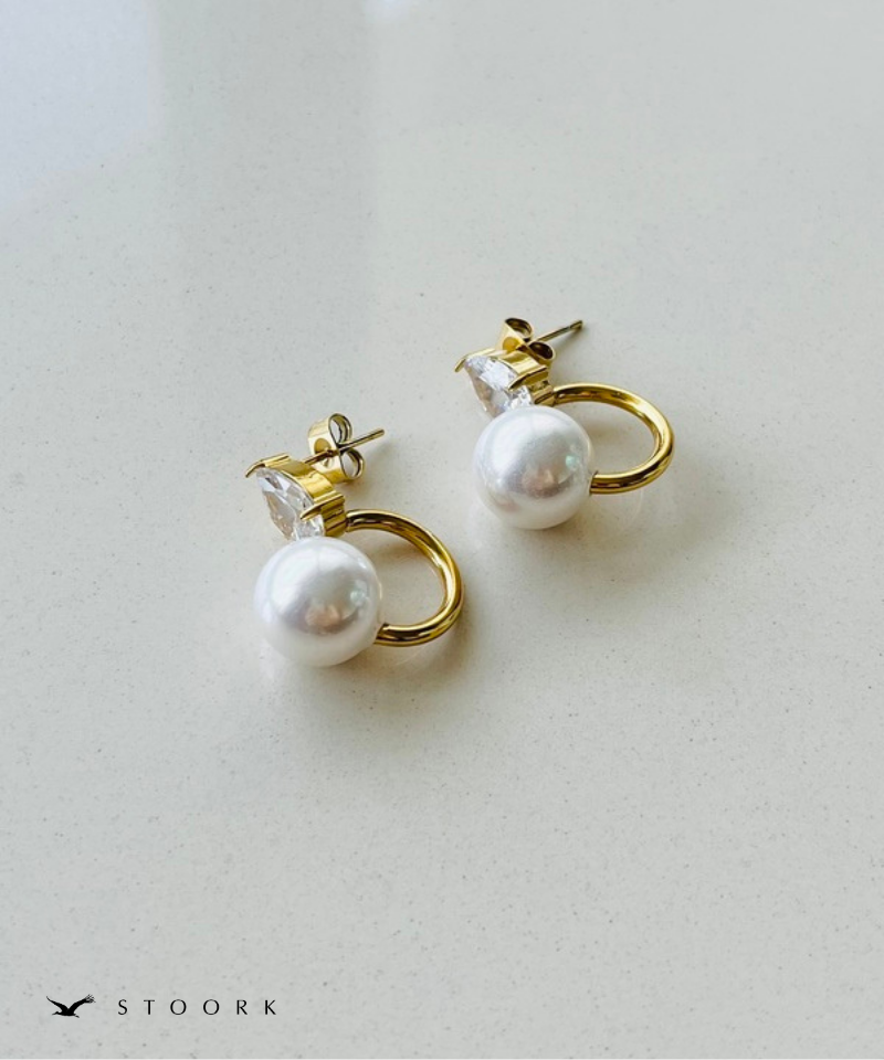 Drop Stone Pearl Pierce