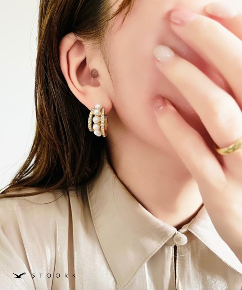 Pearl Layer Hoop Pierce