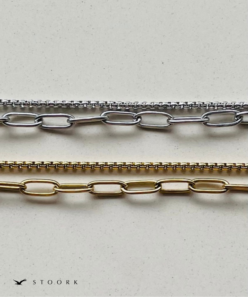 Double Chain Layered Bracelet