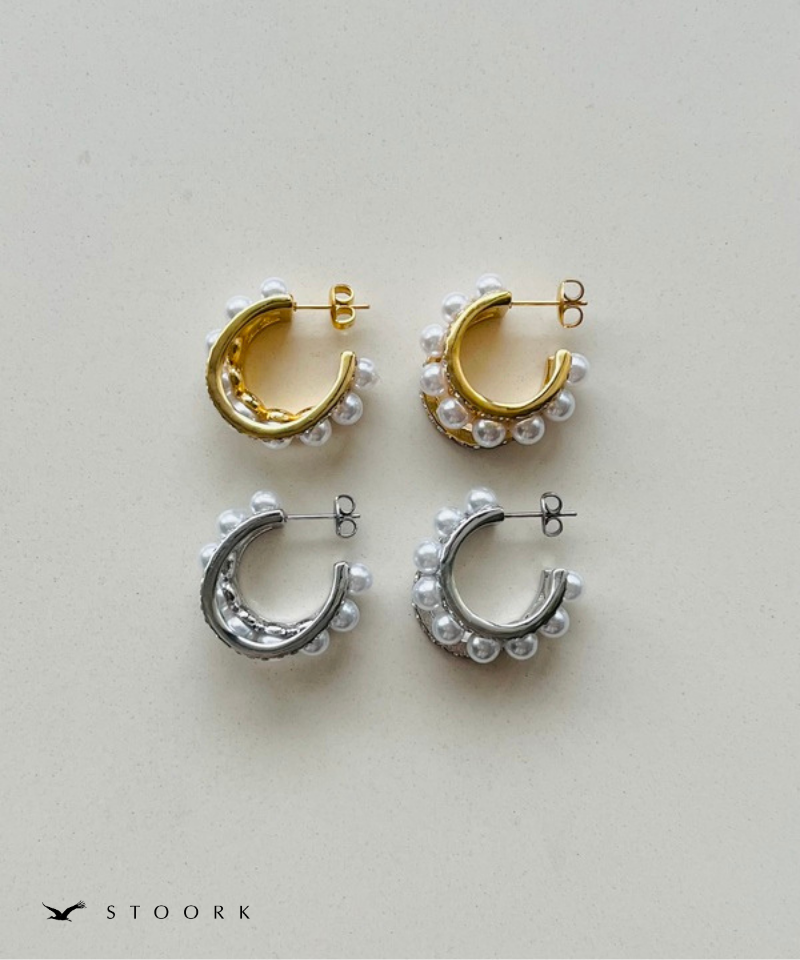 Pearl Layer Hoop Pierce