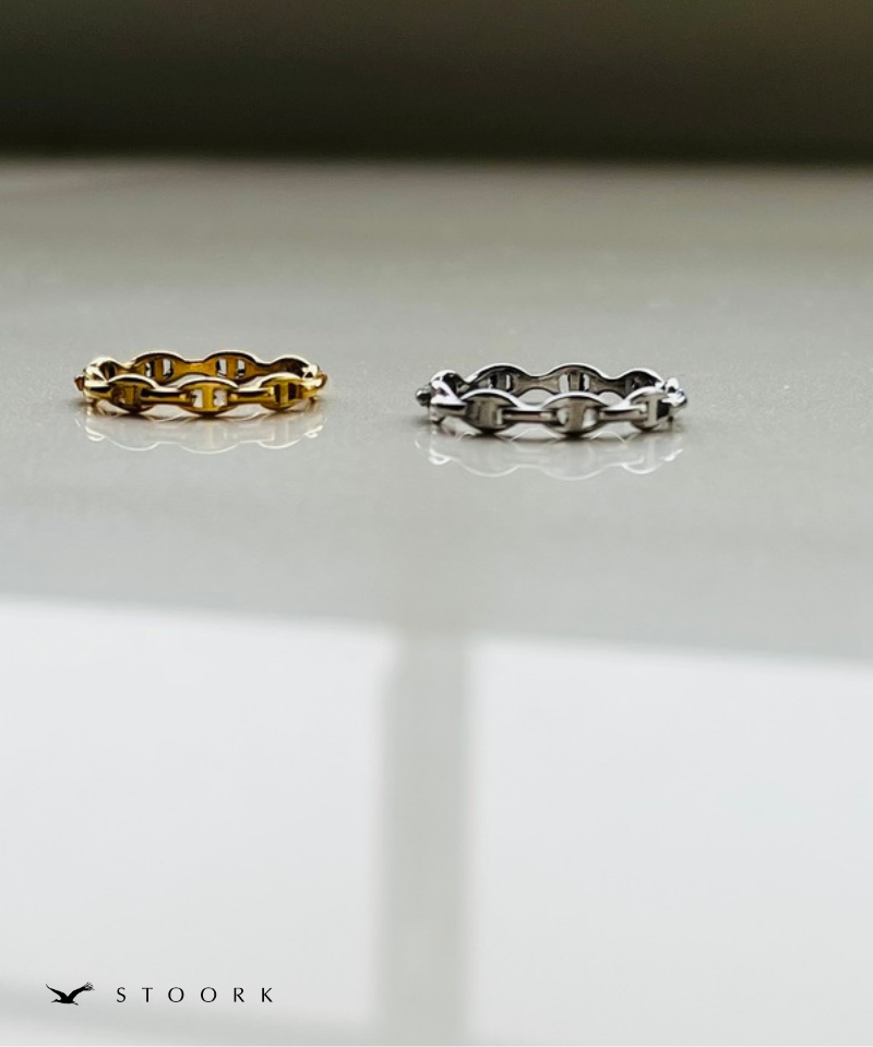 Skinny Link Chain Ring