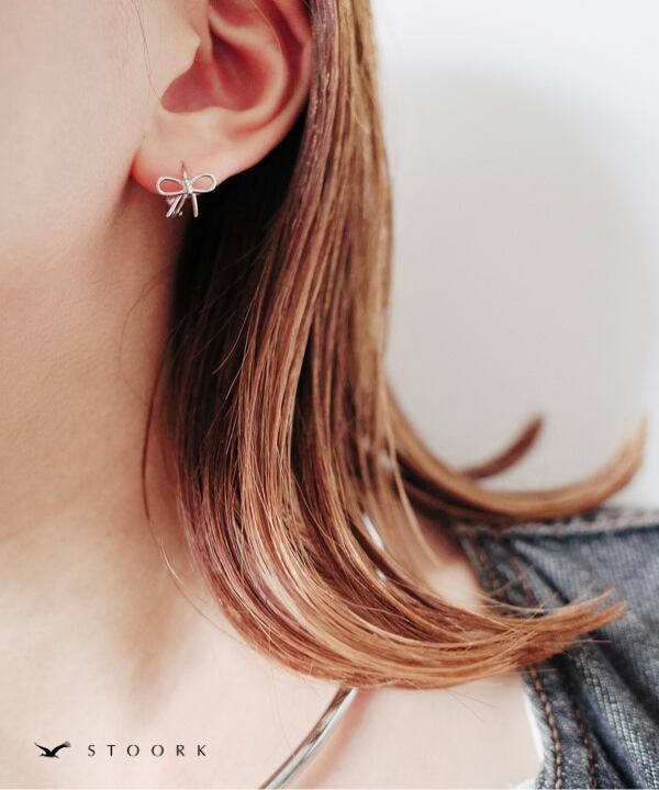 s925 Ribbon Hoop Pierce