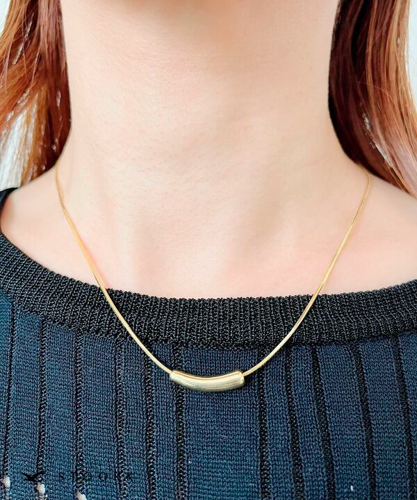 【再入荷】s925 Metal Beans Necklace