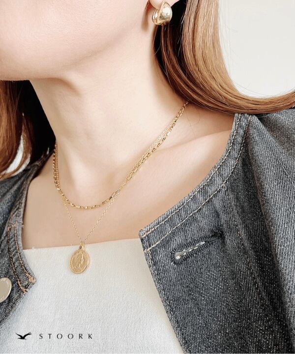【再入荷】Coin Double Necklace