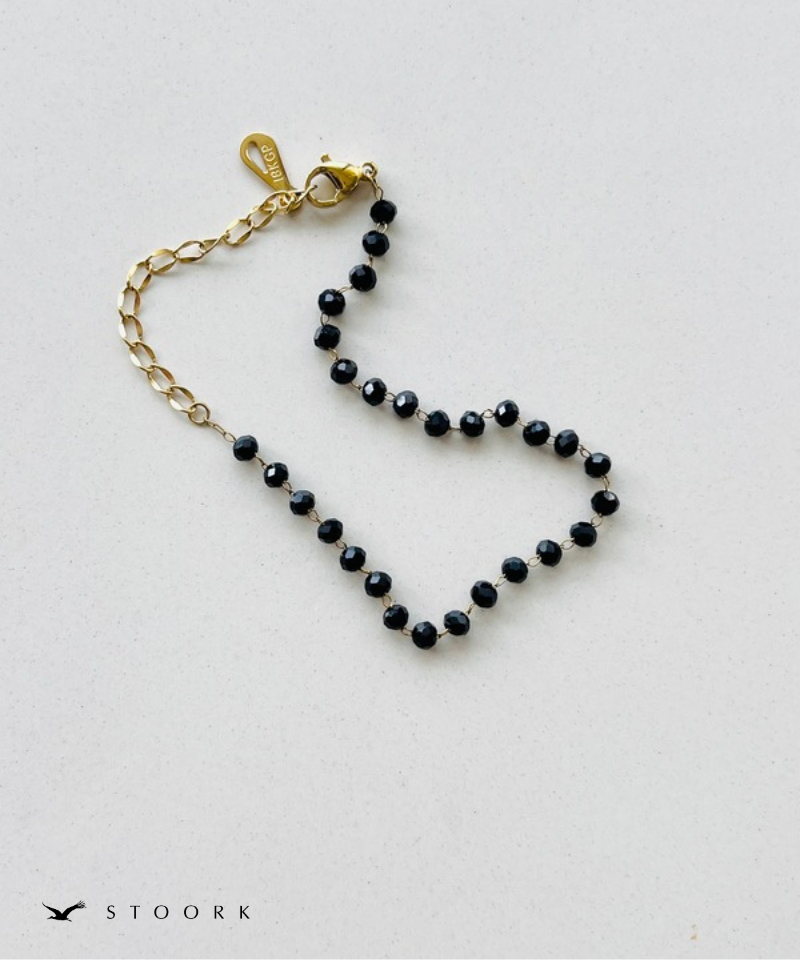 Tiny Black Beads Bracelet