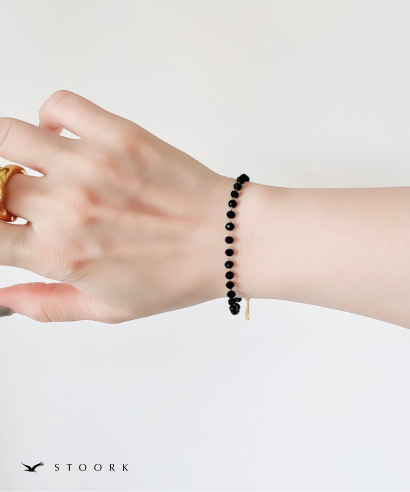 Tiny Black Beads Bracelet