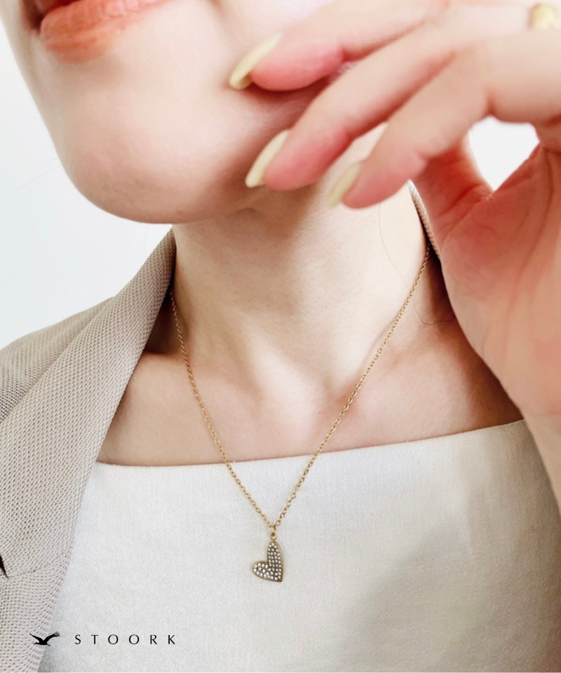 Zircon Heart Necklace