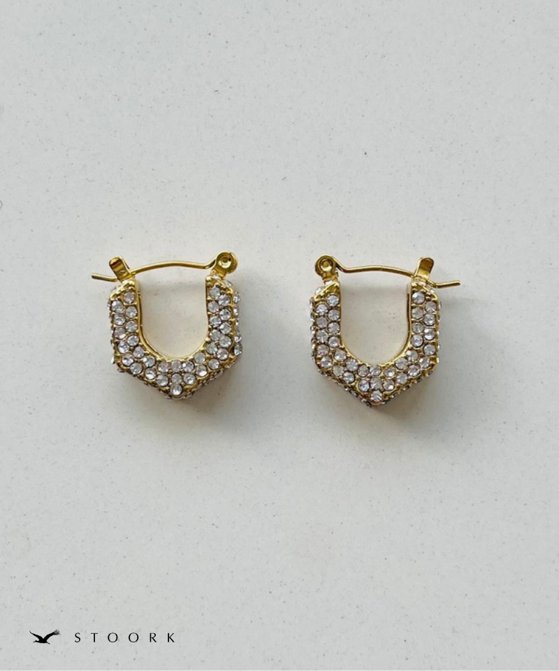 Glitz Hexagon Hoop Pierce