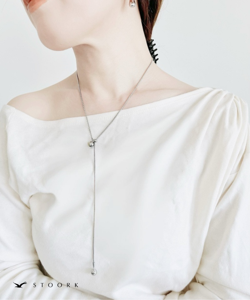 Mixed Chain Ball Necklace