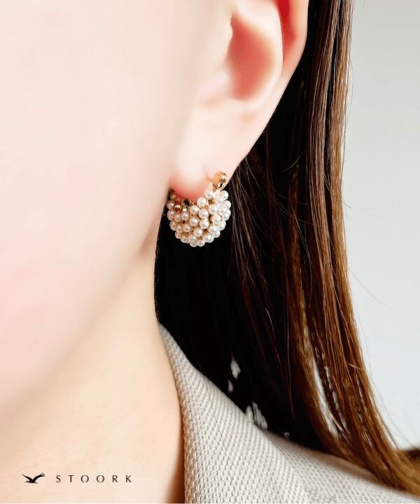 【再入荷】Basket Pearl Pierce