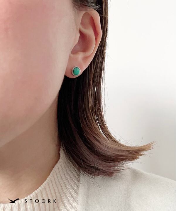 s925 Turquoise Pierce