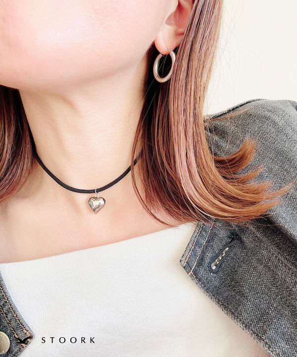 【再入荷】s925 Heart Choker