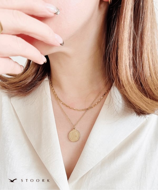 【再入荷】Coin Double Necklace
