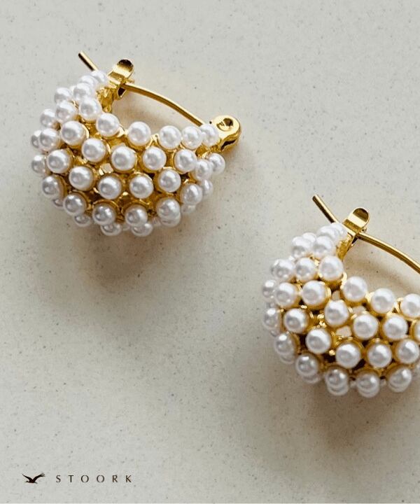 【再入荷】Basket Pearl Pierce