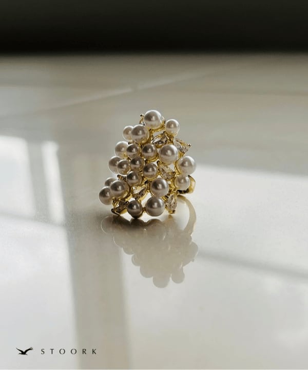 【再入荷】Volume Pearl Ring