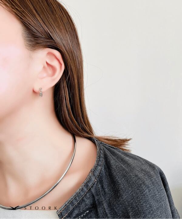 【再入荷】s925 Chain Hoop Pierce