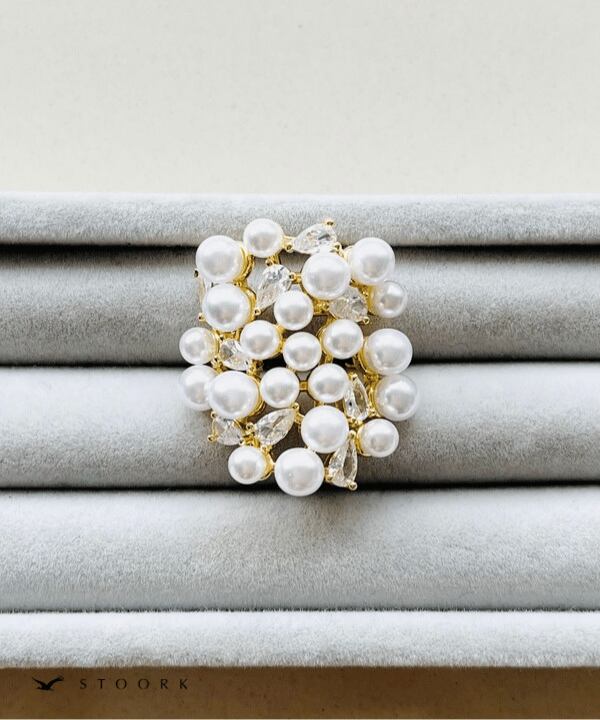 【再入荷】Volume Pearl Ring
