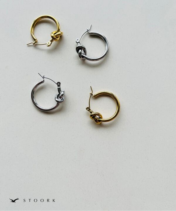 【再入荷】316L Knot Hoop Pierce