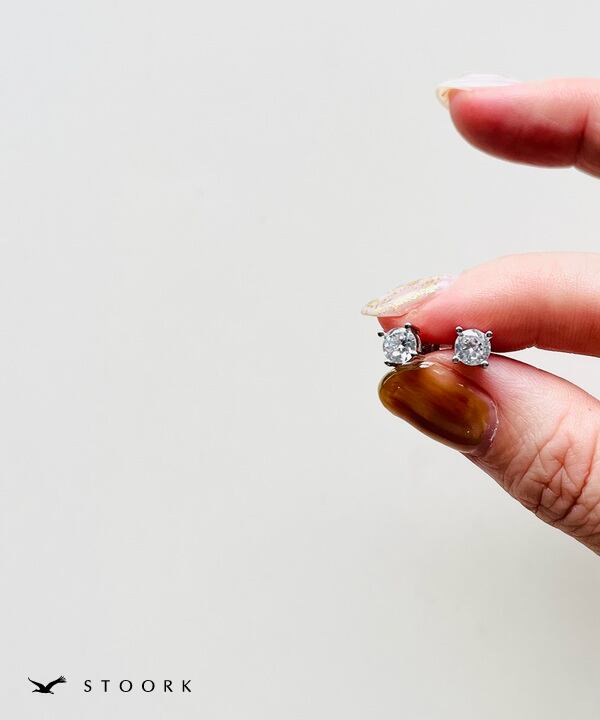 s925 Round Zircon Pierce