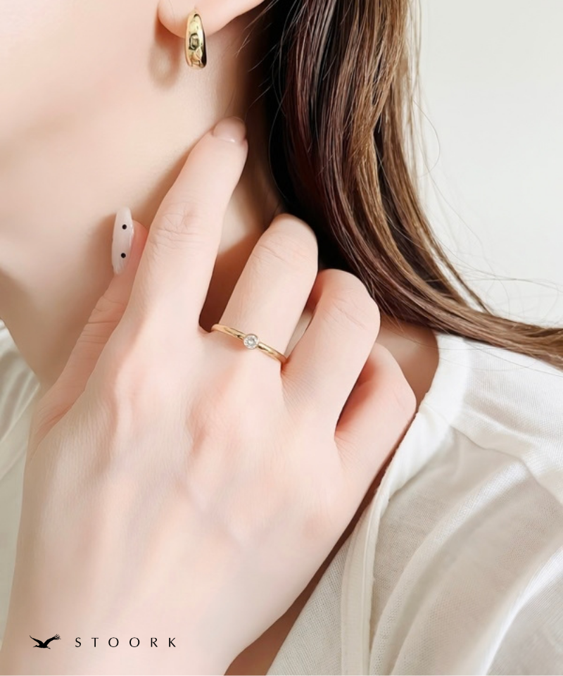 Solitaire Zircon Ring