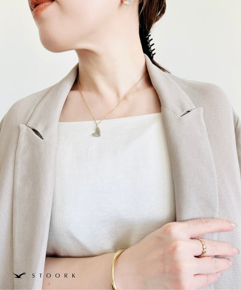 Zircon Heart Necklace