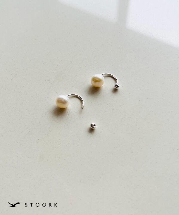 s925 Simple Pearl Pierce
